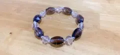 スモーキークォーツタンブル、水晶ブレスレット