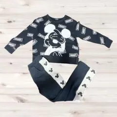 39. BABYDOLL ミッキーマウス 総柄 トレーナー パンツ　120