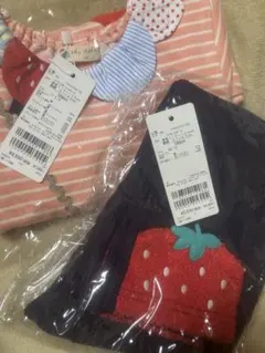 ベイビーチアー いちごポシェットトレーナー&いちごレギンス 120cm