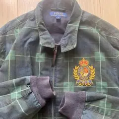POLO RALPH LAURENスウィングトップ　ブルゾン　チェック　刺繍　S