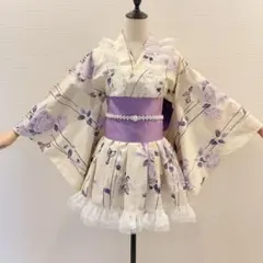 創作】浴衣ドレス オリジナル 地雷系量産型兵児帯セット - メルカリ