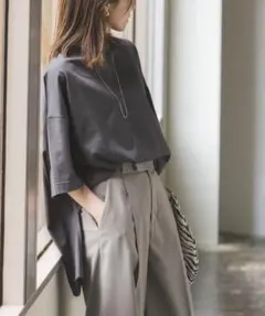 pois blouse tee ブラウスティー ブラック➕ノベルティ - メルカリ