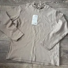 新品 しまむら 長袖カットソー ベージュ 120cm