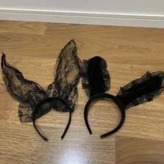 バニー　カチューシャ　２つセット　バニーガール