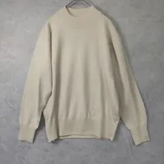 □CLOSSHI クリーム色リブ編みニット長袖 Mサイズのサムネイル