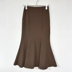 GU/ジーユー　カットソーマーメイドロングスカート　シンプル　ウエストゴム　M