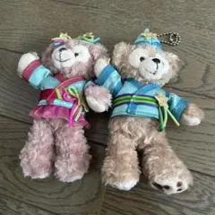 ダッフィー シェリーメイ ぬいぐるみバッジ 七夕