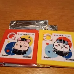 松屋ちいかわオリジナルスライドパズル。ハチワレ&古本屋。