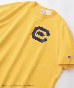 チャンピオンCAL ワンポイント刺繍ヘビーウェイト カレッジロゴプリントTシャツ