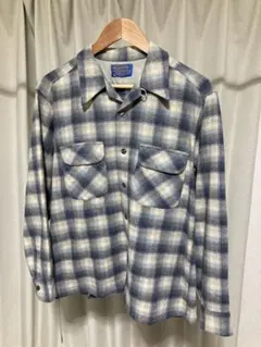 70s 好配色 PENDLETON オンブレ シャドー チェック ボード シャツ