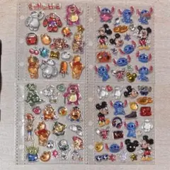 ディズニー ぷくぷくシール ボンボンドロップシール　プチドロップ 4枚セット