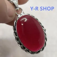 天然石★ルビーのアンティーク調ペンダントトップ ★レディースメンズネックレス新品