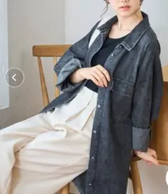 WEGOウィゴーデニムビッグシャツブラック黒