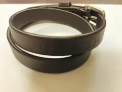 Shiruru様専用COACH ダークブラウン レザーブレスレットのサムネイル