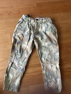 迷彩柄ロングパンツ 調整可能ウエスト