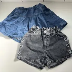 デニムスカート　ショートパンツ　90cm SERAFH アプレレクール