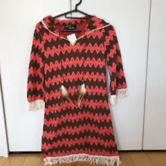 ★新品★セシル★フェザー付きボヘミアンワンピ
