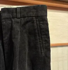 コードュロイパンツ　ブラック