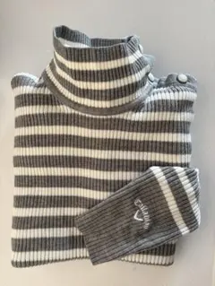 キャロウェイ CALLAWAY ゴルフ リブ ニット タートルネック ロゴ刺繍
