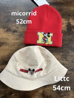 リトシー　ミコリッド　バケハ　ディズニー　新品　ニット帽　52　54　キッズ