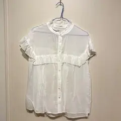 未使用品　タグ付き　AuieF フリルブラウス　155〜165cm 夏服のサムネイル