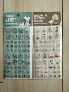 スヌーピー ドロップブロックシール 2シート