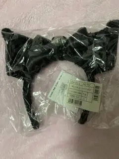 【新品未開封】真夜中のメロクロ　クロミ　サンリオ リボン付き黒カチューシャ