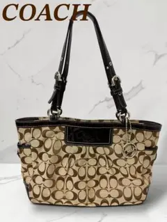 COACH/コーチハンド&ショルダーバッグシグネチャー キャンバス