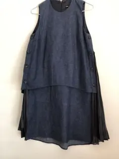 muller of yoshikubo レイヤードプリーツワンピース