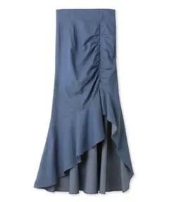 SNIDEL シャーリングスリットマーメイドスカート