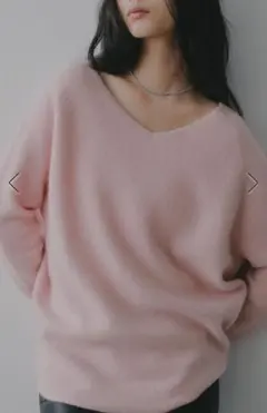 A part by CNラクーンコン2WAYニットプルオーバー　ライトピンク