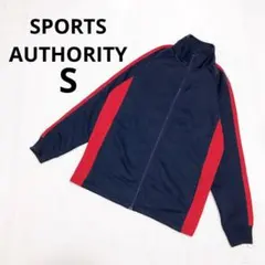 スポーツオーソリティ トラックジャケット ジャージ上 スポーツ 羽織 赤ネイビー
