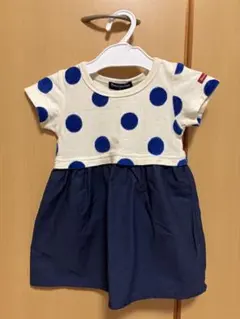 moujonjon ドット柄 半袖ワンピース 80cmのサムネイル