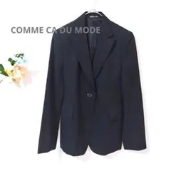 51 コムサデモード テーラードジャケット 肩パット スリット シングルボタン