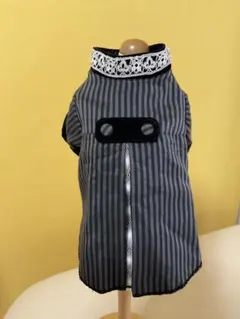 犬服 ストライプ柄 レース襟 クラシック　　男の子用のサムネイル