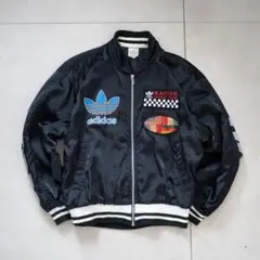 80s〜90s アディダス レーシング ナイロンジャケット デサント 短丈 希少