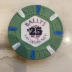 BALLY'S $25 カジノチップ ラスベガス