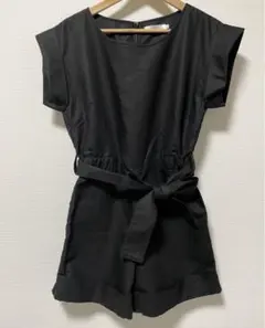 【美品】Steven Alan ユニクロコラボ コンビネゾン オールインワン 黒のサムネイル