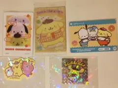 ポムポムプリン　カード＆シールセット☆　サンリオキャラクターズ