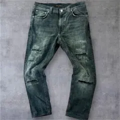 美品✨ヌーディージーンズ リーンディン LEAN DEAN 黒 W34 - メルカリ