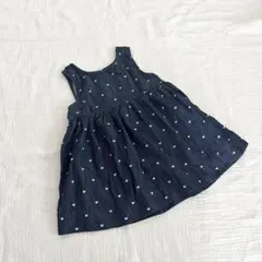 GAP baby デニム調ハート柄 ワンピース