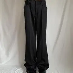 90s vintage black wide slacks c-boy y2k