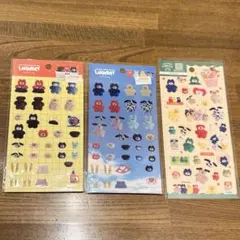 【正規品】mojojojo ランドリー サーカス クリアシール 3点セット❣️