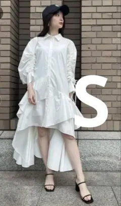 スナイデル　snidel ワンピース　白 ティアードスカート　レディース　春　夏