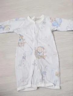 クマ柄ロンパース 60cm（59cm）