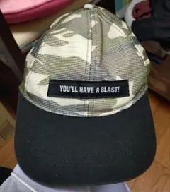 迷彩柄キャップ 56cm YOU'LL HAVE A BLAST!