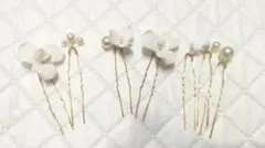 ウエディング ヘアドレス シンプルなホワイト