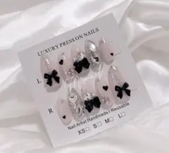 494ちゅるんネイルチップ 韓国 量産型 ワンホン フレンチガーリー