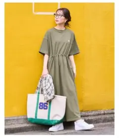 KELTY カットソーワンピース カーキ