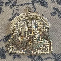 アンティーク　コインパース　メタル　昭和　レトロ　小銭入れ　スパンコール